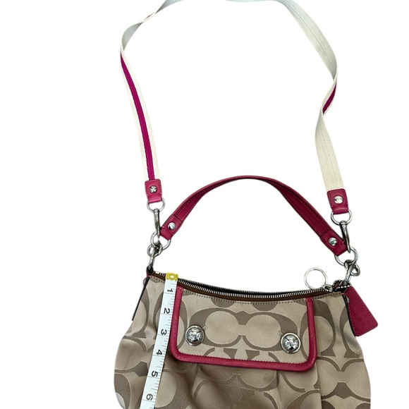 Coach Poppy Signature Sateen Groovy Shoulder/Crossbody - Picture 12 of 16